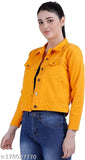 TWILL ORANGE WOMEN REGULAR JACKET