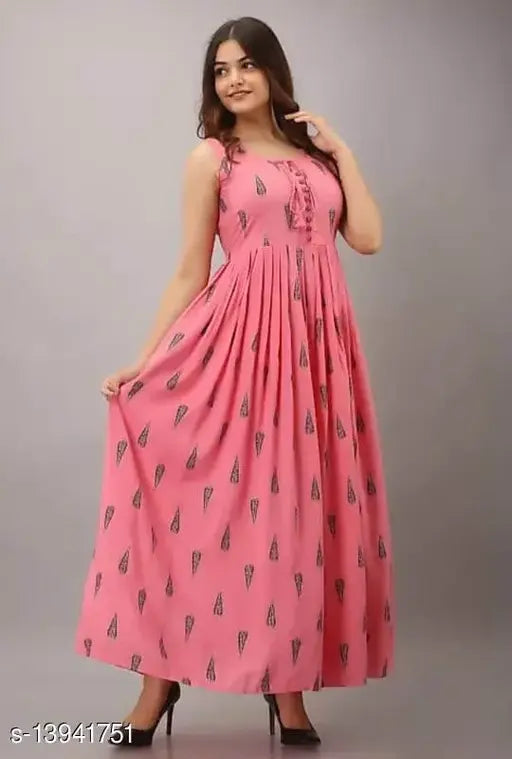 Demirner pink anarkali kurta