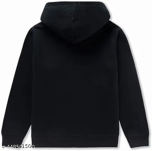 """""Kids/Boys Girls Pullover Solid Kangaroo Pocket Hoodies Sweatshirt"""""Black