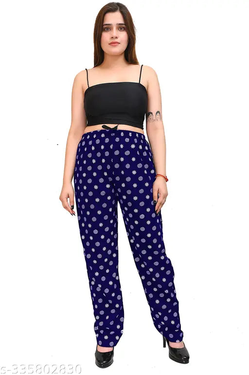 Women's/Girls Comfortable Cotton Pyjama Night Wear/ Lower / Beautiful Designs with Attractive Colors