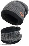 Unisex Random Colors Winter Cap Set