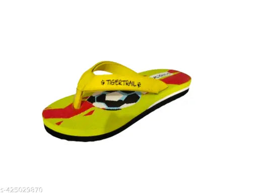 Yellow Football Kid Slipper