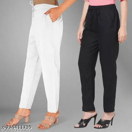 Pack of 2 women cotton pants