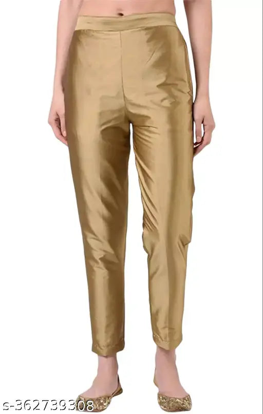 Taffeta silk trouser