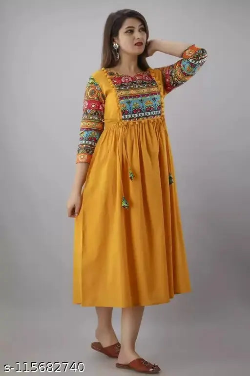 Trendy Rayon Printed Anarkali Kurta