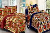 Heritage Cotton Printed Double Bedsheets ( Pack of 2 )