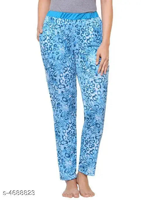 Trendy Cotton Blend Printed Women's Pyjamas