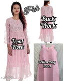 Women Georgette Chikankari Kurti