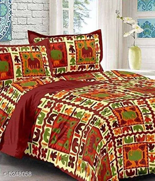 Trendy Cotton 100 X 90 Double Bedsheets