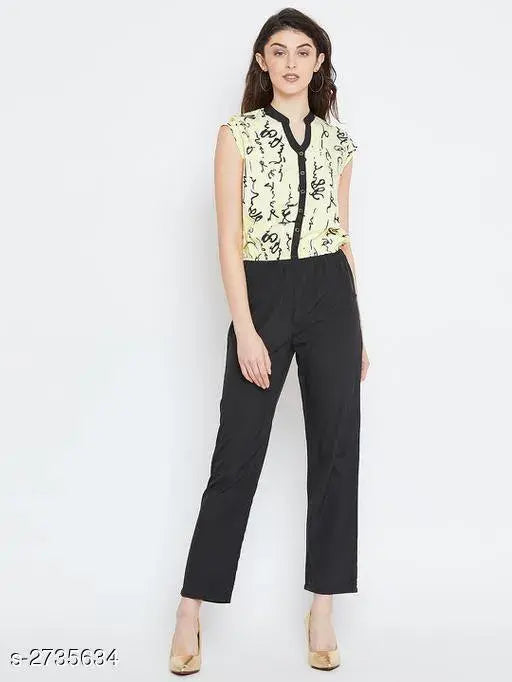 Casual Crepe Women's Jumpsuit