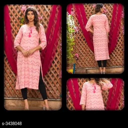 Women's Printed Cotton Blend Kurti