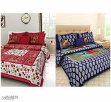 Comfortable Cotton Double Printed Bedsheet