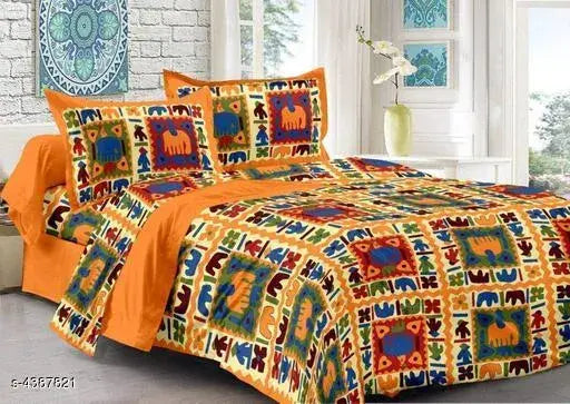 Comfy Stylish Cotton Double Bedsheet