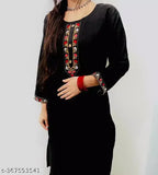 Woollen Embroidery Kurti