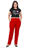 Relaxed Fit Women's Cotton Printed Pyjama/Track Pant Lower Pants | Set of 2 Pices