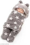 NCY Printed Crib Hooded Baby Blanket Pack Of 2