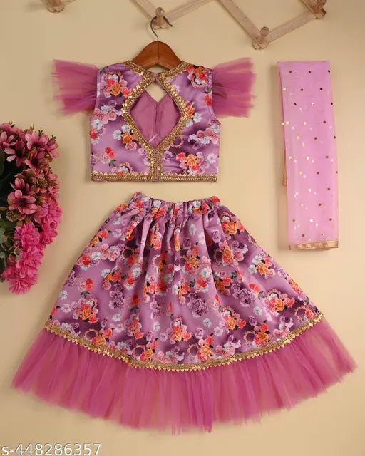 Trending Kids Lehenga Choli With Dupatta Set / Lehenga Choli For Girls / Lehanga Kids / Kids Lehanga Choli / Girl Lehenga / Kids Lehenga