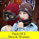 Miss8teen_Woolen Cap_Red & Brown_2P_C_129