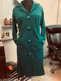 Winter Coat Style Kurta with collars and Front Buttons and Side Pockets