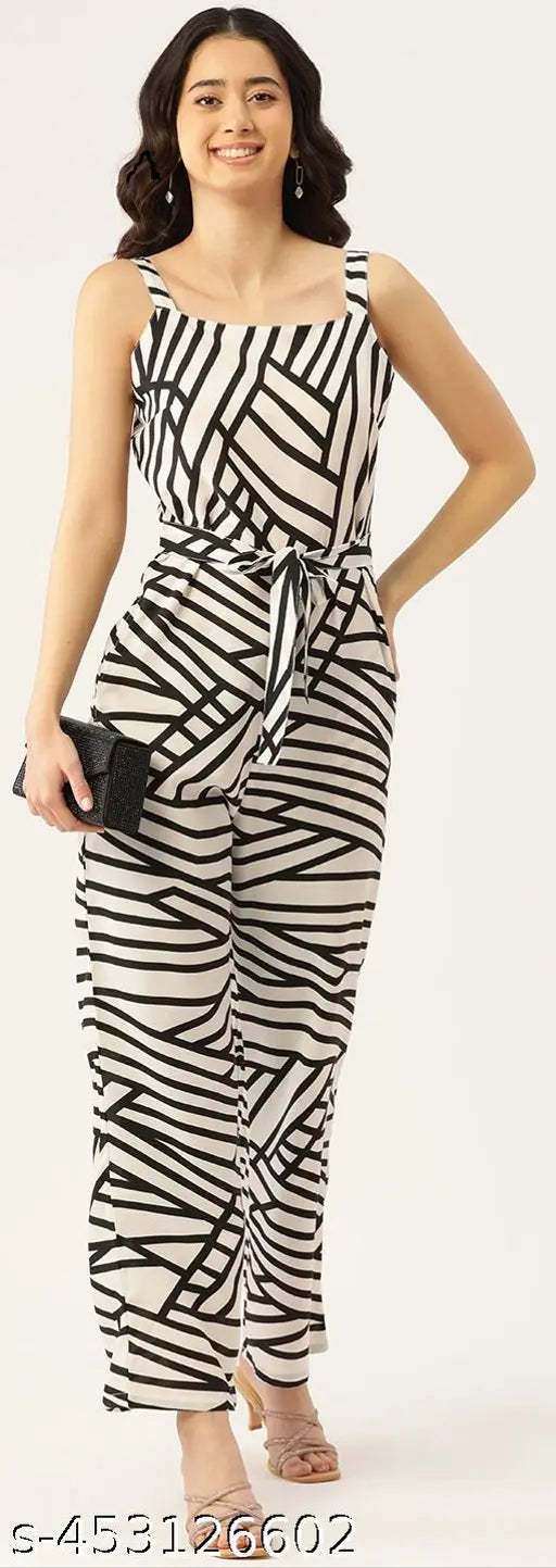 Printed Basic Jumpsuit