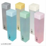 Food Grade Premium Plastic Fridge Square Water Bottle with Soft Mat Finish Unbreakable Water Bottle 1 Litre | Plastic Water Bottle