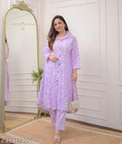 Trendy Floral Print Women & Girl's Kurta with Pant