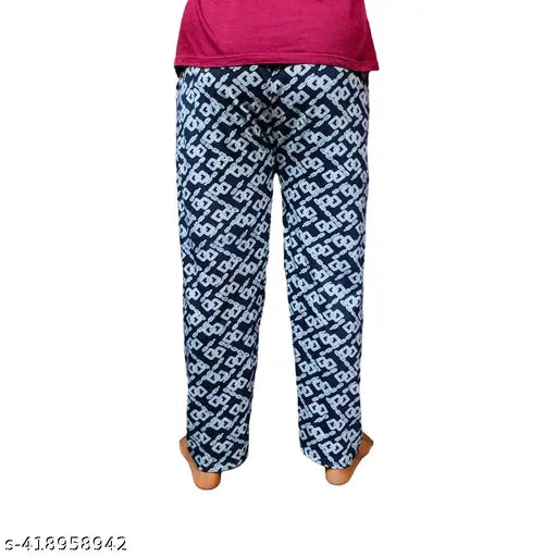 lounge wear for women & girls cotton printed pyjama lower of dailywear pack of 3