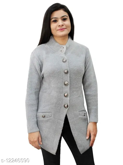 Beautiful Soft Woollen Buttoned Cardigan