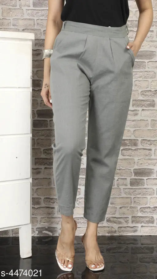 Trendy Cotton Trousers