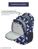 Frantic Polyester 26 L School Backpack With Pencil School Bag Class 1 to 8 Daypack(RR_Blue_Flying_Unicorn_2024_A)