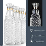 ELIGHTWAY MART -1000ML Plastic Crystal Water bottle(PACK OF 3)