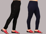 New Ravishing Glamarous Black And Navy Blue Tight Jeggings (PACK OF 2)