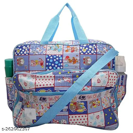 SHUBHANSH ’s Bag | New Born Baby Multipurpose Mother Bag With Holder Diapper Changing Multi Compartment For Baby Care And Maternity Handbag Messenger Bag Diaper Nappy Shoulder Bag Diaper Bag For Baby Multipurpose Mother Bag Cotton Fabric( Blue )