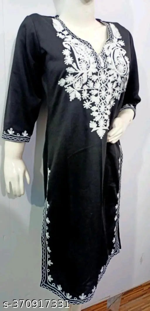 "Warmth and Style: Embrace Winter Elegance with Our Woolen Kurti Collection"