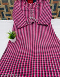 Stylish pink multicolour woolen kurti only