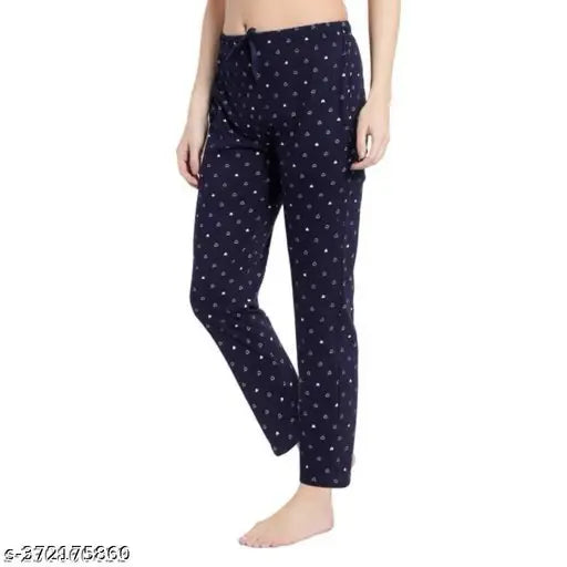 Women's Regular Fit Cotton Pyjama | Lower |Pyjama {Blue}