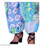 Patchwork Hub Rayon Pajama for Women | Lounge Pants For Women | Bohemian Print Patch Pyjama