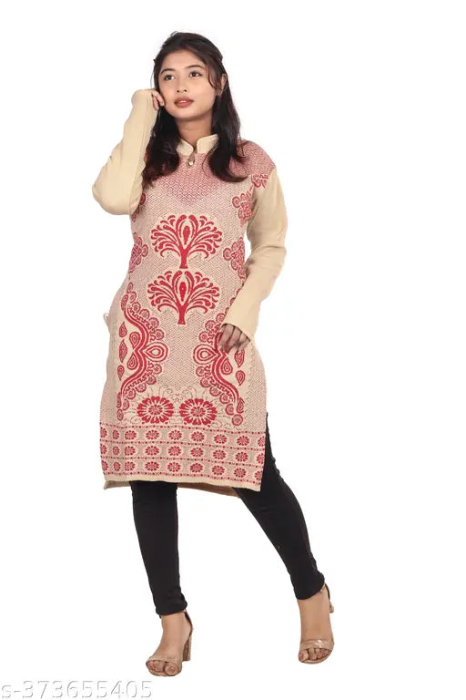 Beautyfull woolen kurti for women