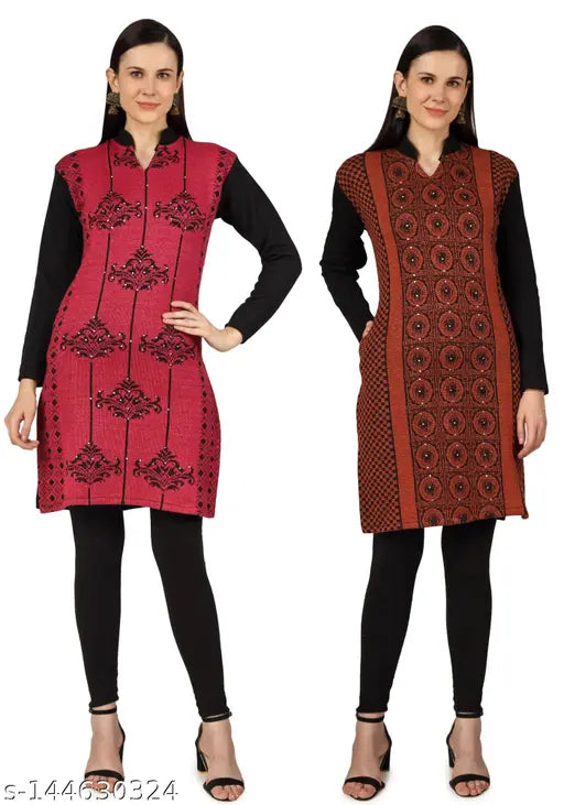 DIMSY COLLECTION woolen kurti for women's and girls for coming winter season