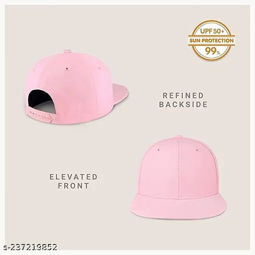 INFISPACE Men's Cotton Hip-Hop Snapback Pink Cap cap for men baseball cap stylish cap modern cap casual cap