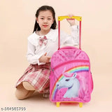 Indian Riders UNIQUE BAG School Kids Trolly Bag - (16 Inches)-Pink Waterproof Trolley