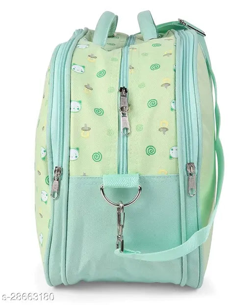 Chinmay Kids Baby Diaper Bag Stylish Polyester Organizer Backpack for New Born Baby Mother Mom for Casual Travel Outing & Traveling – Green