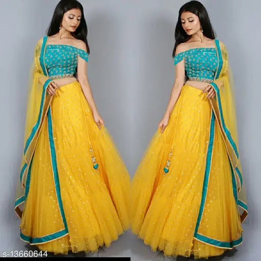 lehenga women's new arrival latest design embroidered work net lehenga choli with dupptta (bridalwear ,celebrity,daily wear , ethinic wear,fancy wear ,party wear )