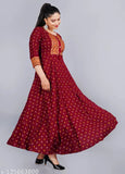 Womens Printed Rayon Kurtis