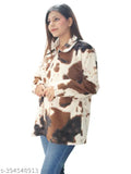 Women Tie-dye Fur Over Size Sweatshirt .