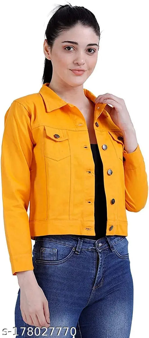 TWILL ORANGE WOMEN REGULAR JACKET