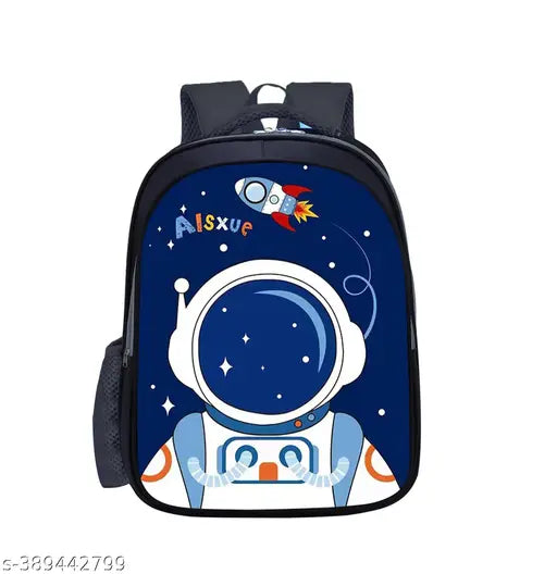 Polyester 26 L School Backpack With Pencil School Bag Class 1 to 8 Daypack(Blue_Galaxyy)