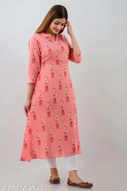 Printed Anarkali Kurti For Women & Girls