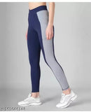 A.S. jeggings Gym wear Jeggings Ankle Length Free Size Workout Trousers | Stretchable Striped Jeggings | Yoga Track Pants for Girls & Women (Free Size 28-40 Inch) Pack of 1