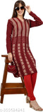 Attractive Women's Printed Woolen A-line Kurta